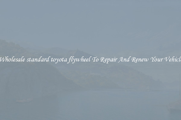 Wholesale standard toyota flywheel To Repair And Renew Your Vehicle