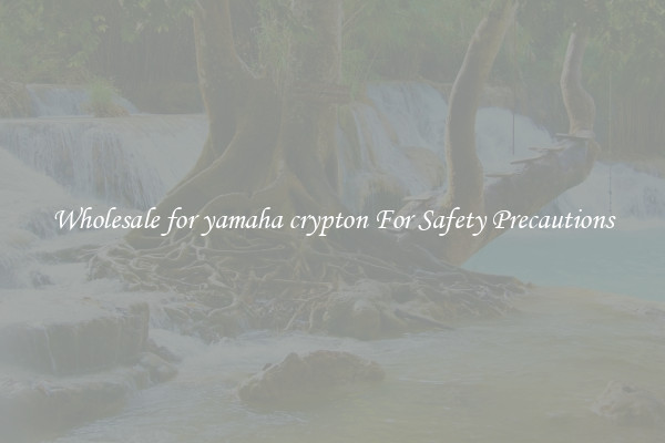 Wholesale for yamaha crypton For Safety Precautions