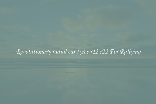 Revolutionary radial car tyres r12 r22 For Rallying