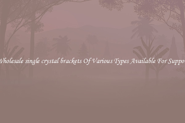 Wholesale single crystal brackets Of Various Types Available For Support