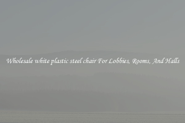 Wholesale white plastic steel chair For Lobbies, Rooms, And Halls