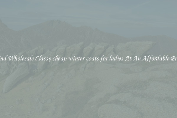 Find Wholesale Classy cheap winter coats for ladies At An Affordable Price