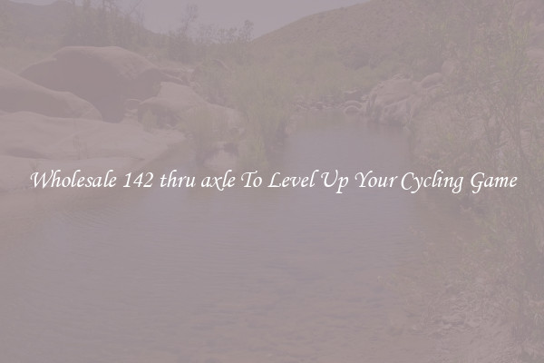 Wholesale 142 thru axle To Level Up Your Cycling Game