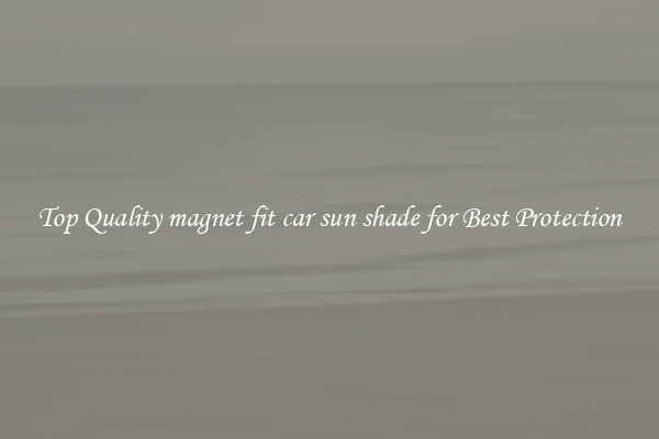 Top Quality magnet fit car sun shade for Best Protection