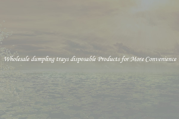 Wholesale dumpling trays disposable Products for More Convenience