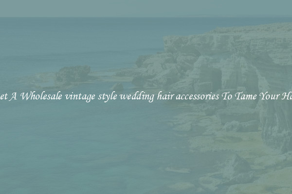 Get A Wholesale vintage style wedding hair accessories To Tame Your Hair