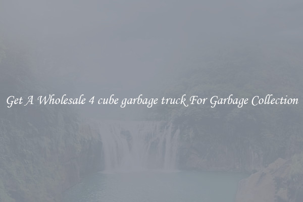 Get A Wholesale 4 cube garbage truck For Garbage Collection
